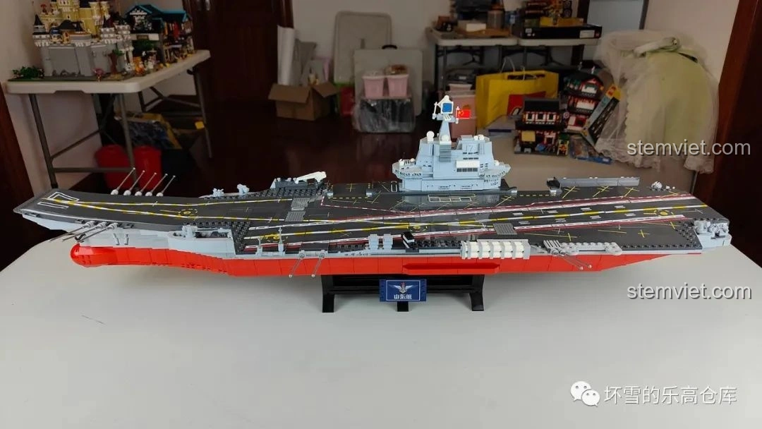 Góc nhìn tổng thể của Hàng Không Mẫu Hạm Sơn Đông SEMBO đã hoàn thành