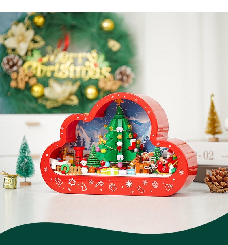 bộ đồ chơi Khung cảnh Giáng Sinh GOQI GQ-3011 có đèn LED lung linh, phù hợp cho bé gái 6 tuổi, giá tốt.