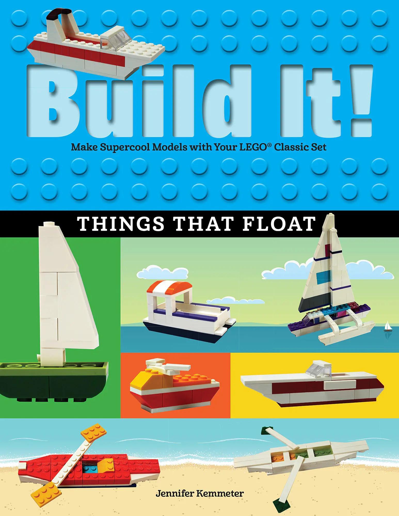 Sách hướng dẫn lắp ráp mô hình nổi Build It! Things That Float của Graphic Arts Books ISBN9781513260556, giúp bé trai 5 tuổi sáng tạo mô hình thuyền LEGO® giá tốt.