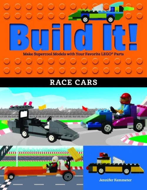 Sách hướng dẫn lắp ráp xe đua Build It! Race Cars ISBN9781513261713 cho bé trai 5 tuổi, giá tốt, phát triển sáng tạo