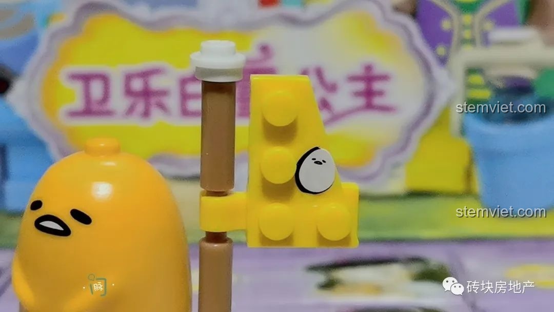 Mô hình rương báu Gudetama đã hoàn thành.