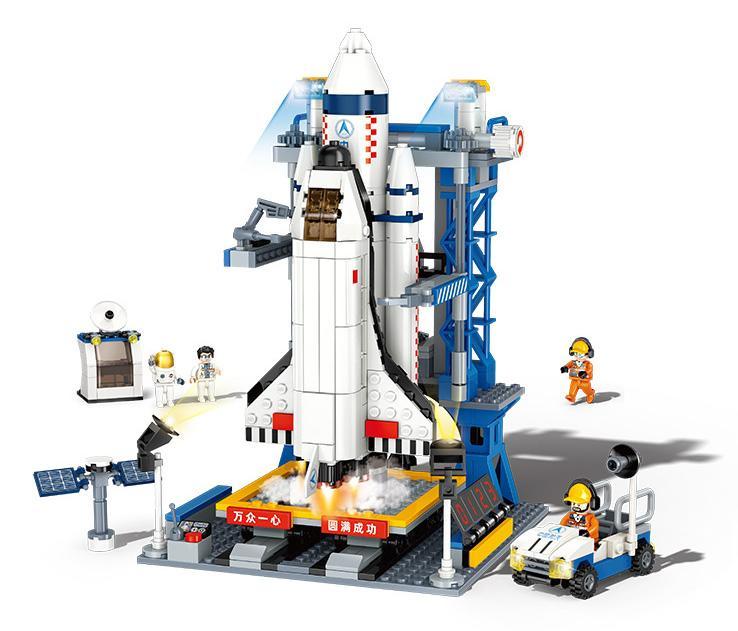 Bộ lắp ghép GUDI 11001 Căn cứ phóng tàu con thoi chi tiết, đồ chơi lắp ráp mô hình vũ trụ cho bé trai 6 tuổi, giá tốt