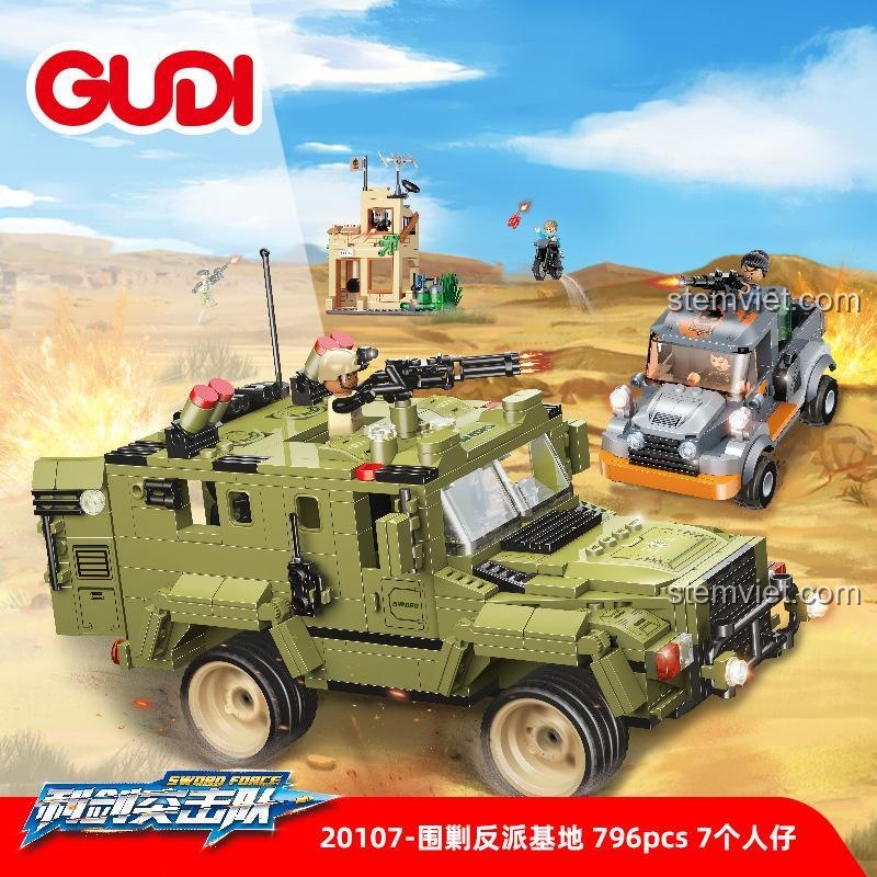 Hình ảnh quảng cáo bộ đồ chơi quân sự GUDI Sword Force 20107