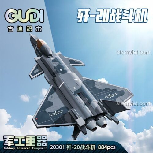 Máy bay chiến đấu J-20 GUDI 20301 - Hộp sản phẩm