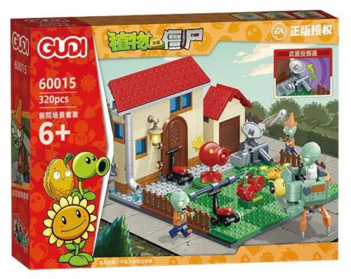 Bộ Lắp Ghép Cảnh Quan Tiền Sảnh Plants vs. Zombies GUDI 60015