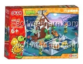 Hộp sản phẩm Bộ Lắp Ghép Cảnh Quan Nhà Máy Nấm Plants vs Zombies GUDI 60022