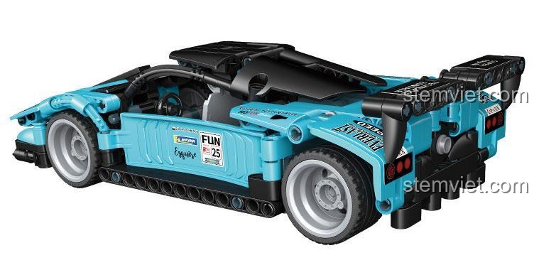 Đồ chơi mô hình GUDI 70103 Xe đua tốc độ Kẻ Đuổi Gió GR từ phía sau, chi tiết tỉ mỉ, chất lượng cao, phù hợp bé trai 6 tuổi.