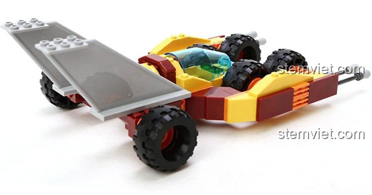 Xe tấn công tốc độ GUDI 8223 với cánh trong suốt, đồ chơi mô hình tương lai, chi tiết sắc nét