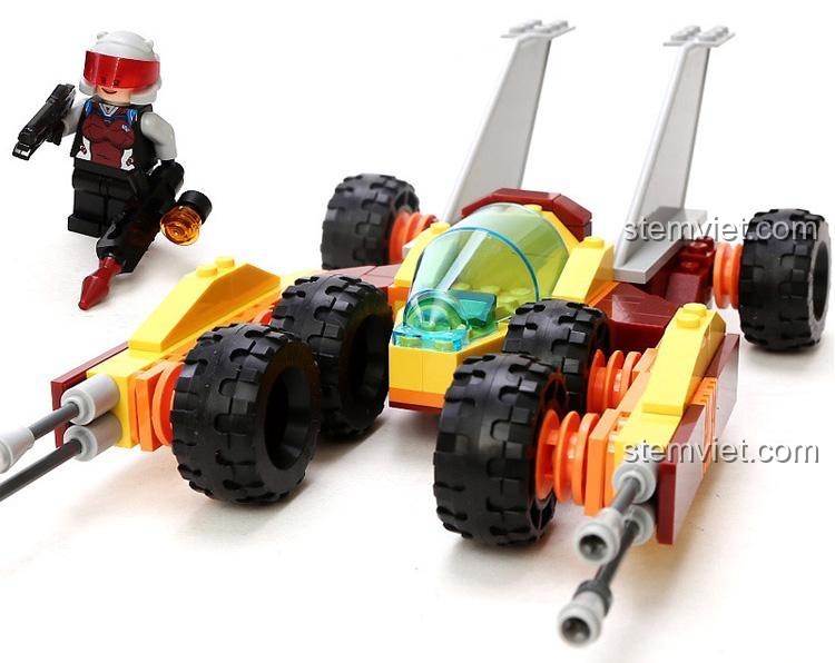 Mô hình GUDI 8223 Địa cầu biên giới: Cỗ xe tấn công tốc độ cùng minifigure, đồ chơi lắp ráp chất lượng cao