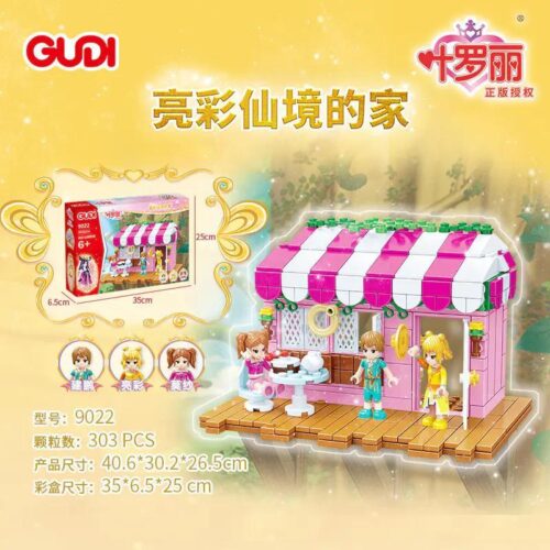 Bộ lắp ghép GUDI 9022 Ngôi nhà Tiên cảnh rực rỡ của Công chúa phép thuật Ye Luoli, đồ chơi lắp ráp cho bé gái 6 tuổi, giá tốt