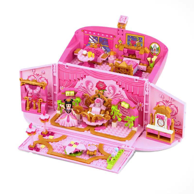 Bộ lắp ghép Lâu đài Hoa Lôi GUDI 9040 cho bé gái 6 tuổi, đồ chơi lắp ghép công chúa giá tốt
