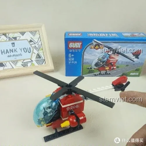 GUDI 9206 Máy bay trực thăng cứu hộ - Bộ lắp ghép