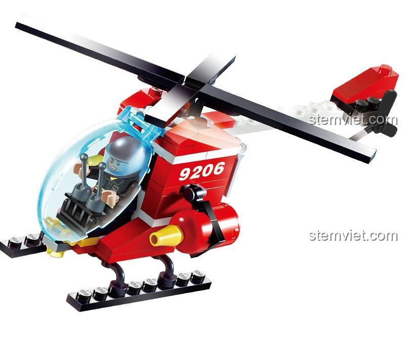 GUDI 9206 Máy bay trực thăng cứu hộ - Đồ chơi mô hình