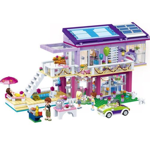 Bộ lắp ghép GUDI 9607 Biệt Thự Thời Trang Angela's Party 808 mảnh, đồ chơi mô hình biệt thự sang trọng cho bé gái 6 tuổi, giá tốt.