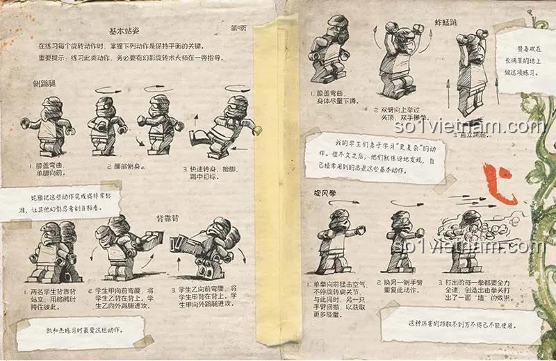 LEGO Ninjago Guokai Children's Media, trang sách hướng dẫn các kỹ năng cơ bản của Ninja Spinjitzu, sách cho bé trai 7 tuổi.