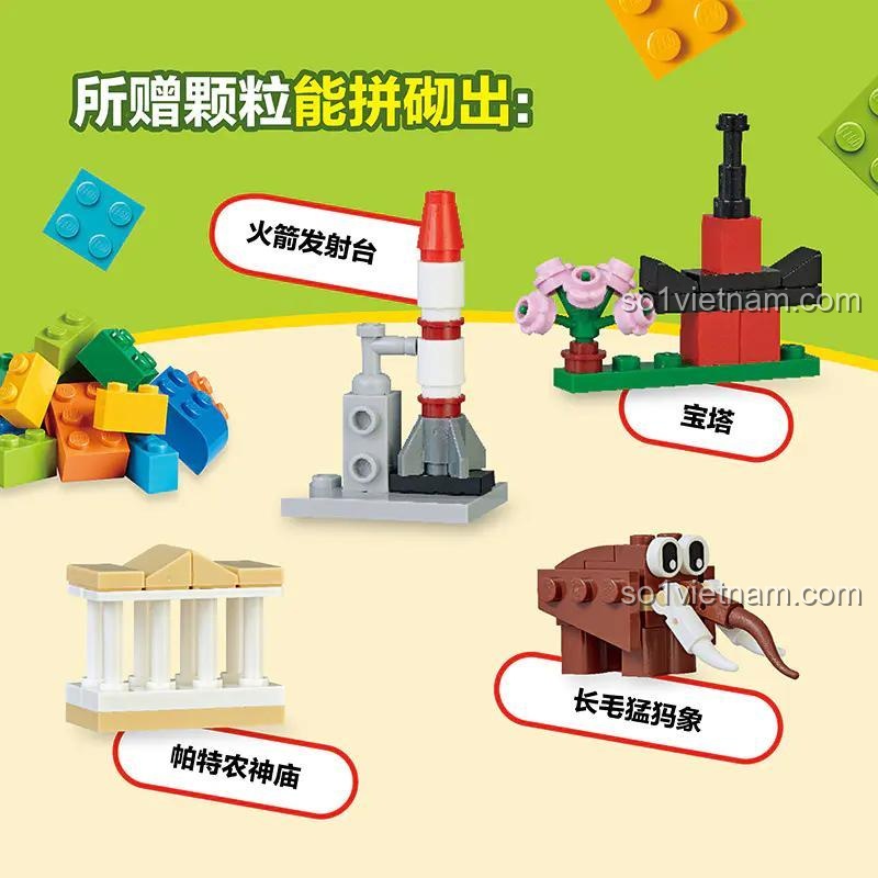 Bộ lắp ghép lịch sử ISBN9787304108458, sách LEGO® lịch sử Dorling Kindersley, đồ chơi giáo dục cho bé trai bé gái 6 tuổi, học lịch sử qua mô hình