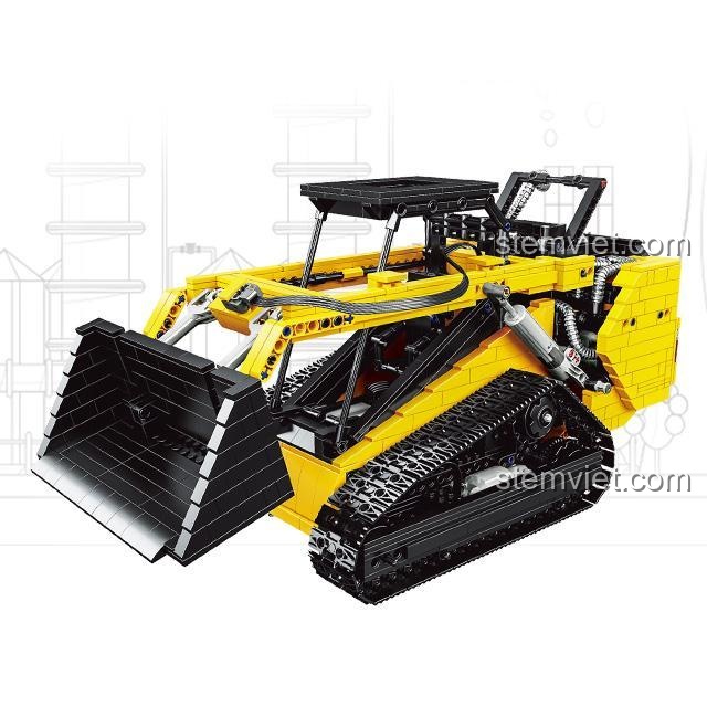 Một góc nhìn khác của bộ xếp hình YC-22007, thể hiện kết cấu cơ khí Technic phức tạp và chi tiết.