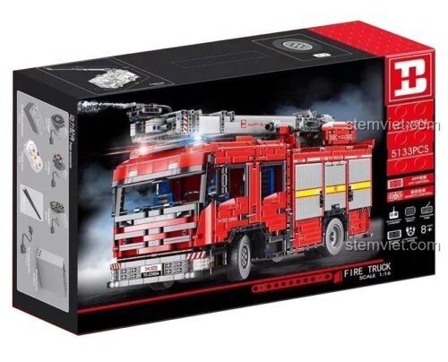 HAPPY BUILD YC-23004 Xe Cứu Hỏa Thang Nước Tỷ Lệ 1:10 - Hộp sản phẩm