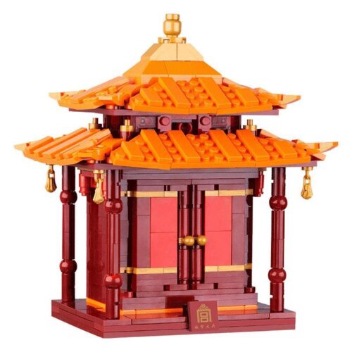Hộp bộ lắp ghép Mô hình Hộp đựng đồ phong cách Đình đài Cung đình Happy Build YC-31002, đồ chơi xếp hình kiến trúc cung đình cho thanh niên 14 tuổi, giá tốt