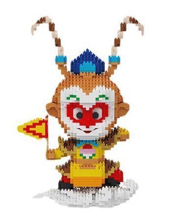 Mô hình lắp ghép Tề Thiên Đại Thánh Happy Build YC-32017-4, đồ chơi sáng tạo cho bé trai 8 tuổi.