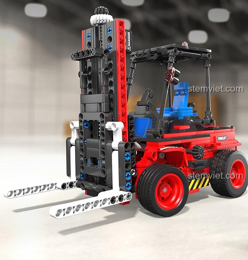Bộ khối lắp ghép Happy Build YC-33003 xe nâng hàng, đồ chơi xây dựng xe nâng hàng công trình, chi tiết sắc nét, trải nghiệm lắp ráp thú vị.