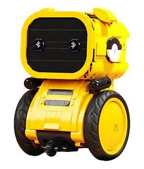 Robot biến hình HAPPY BUILD YC-35001 dạng robot màu vàng