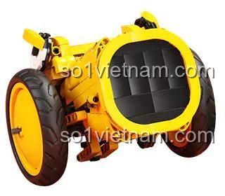 Robot biến hình HAPPY BUILD YC-35001 dạng xe tăng màu vàng