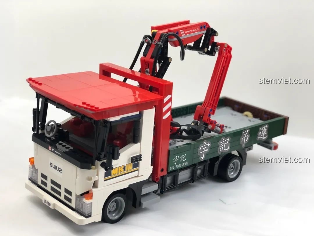 Toàn cảnh xe cẩu tải nhỏ HAPPY BUILD YC-GC007.