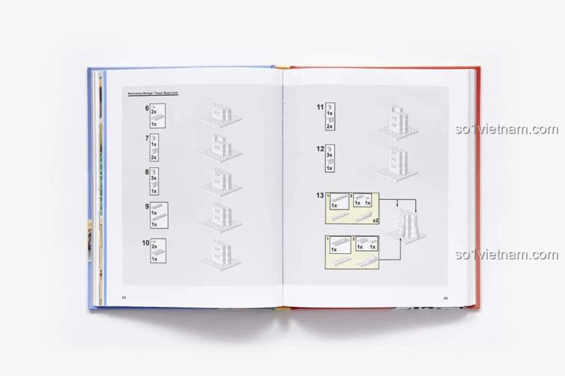 Sách hướng dẫn lắp ráp LEGO® chi tiết, Harry N. Abrams Inc. ISBN9781419734687, sách xây dựng kiến trúc New York, đồ chơi giáo dục