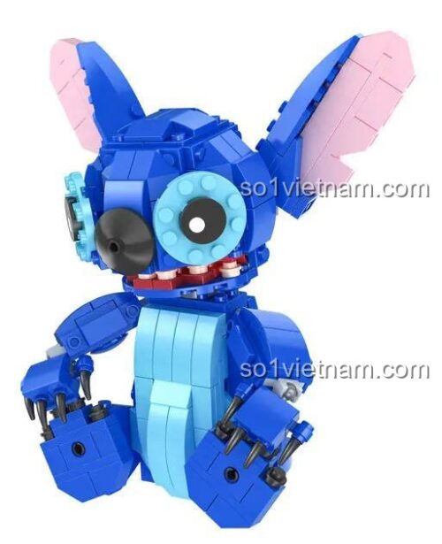 Mô hình Stitch màu xanh HC Magic XZ001 350 chi tiết cho bé trai 6 tuổi