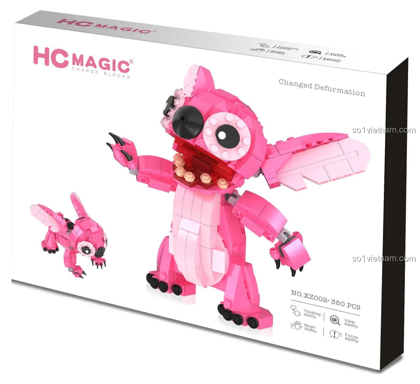 Hộp sản phẩm bộ lắp ghép Angel HC Magic XZ002, 350 chi tiết, đồ chơi giáo dục cho bé gái