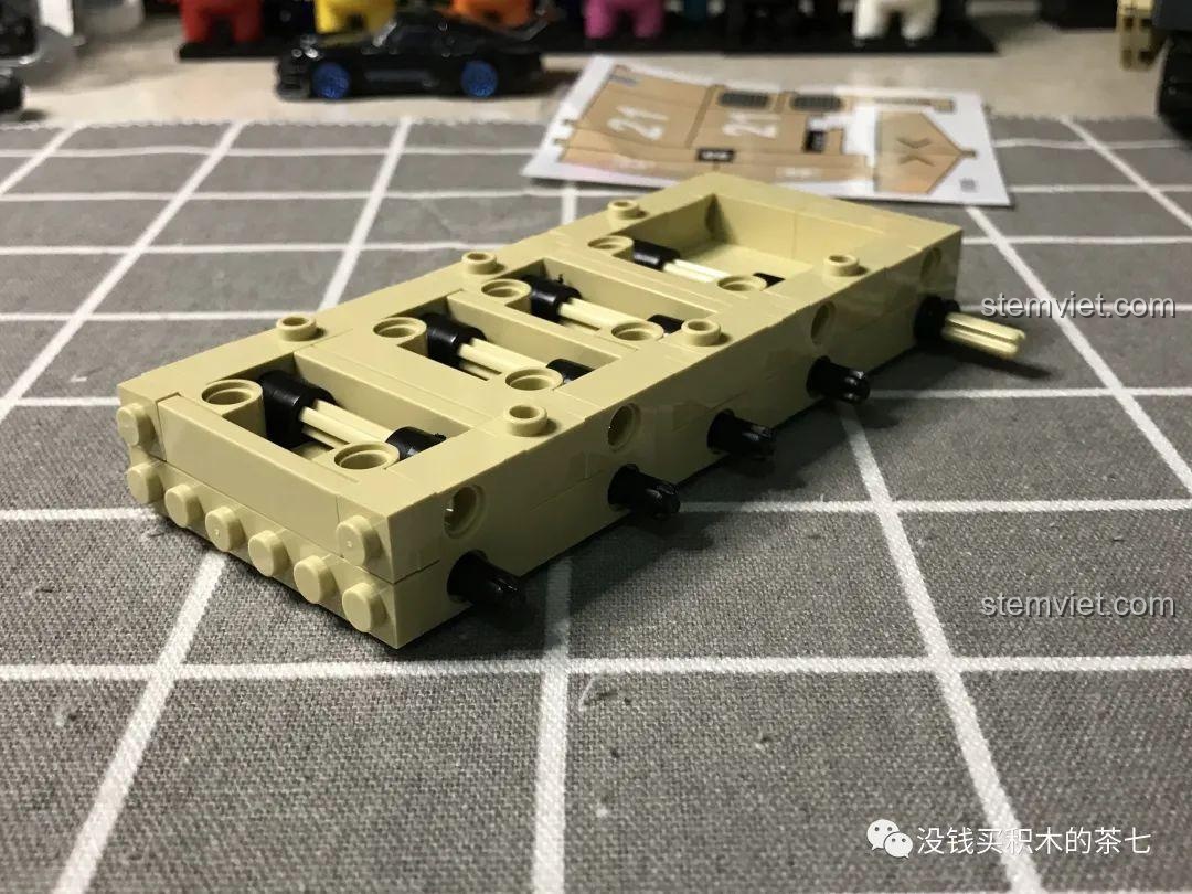 Hệ thống treo JIAZHI SY 0105 Xe Tăng Challenger 2, bộ lắp ghép xe tăng quân sự, tính năng đặc biệt, tăng cường trải nghiệm chơi.