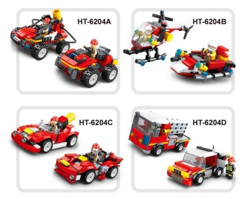 Bộ 4 Xe Cứu Hộ Biệt Đội Tốc Độ - Hengtai 6204