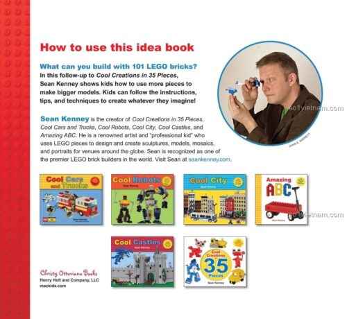 Henry Holt & Company ISBN9781627790178, sách hướng dẫn lắp ráp mô hình LEGO®, phát triển trí tuệ cho trẻ em, giá rẻ.