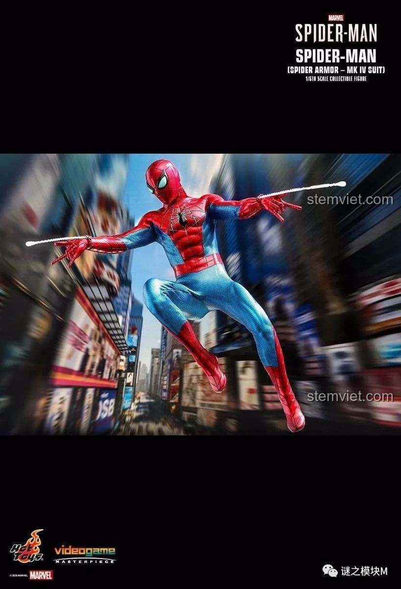 Hình ảnh gốc của Spider-Gwen, minh họa thiết kế và màu sắc đặc trưng, giúp so sánh với minifigure SY1461.