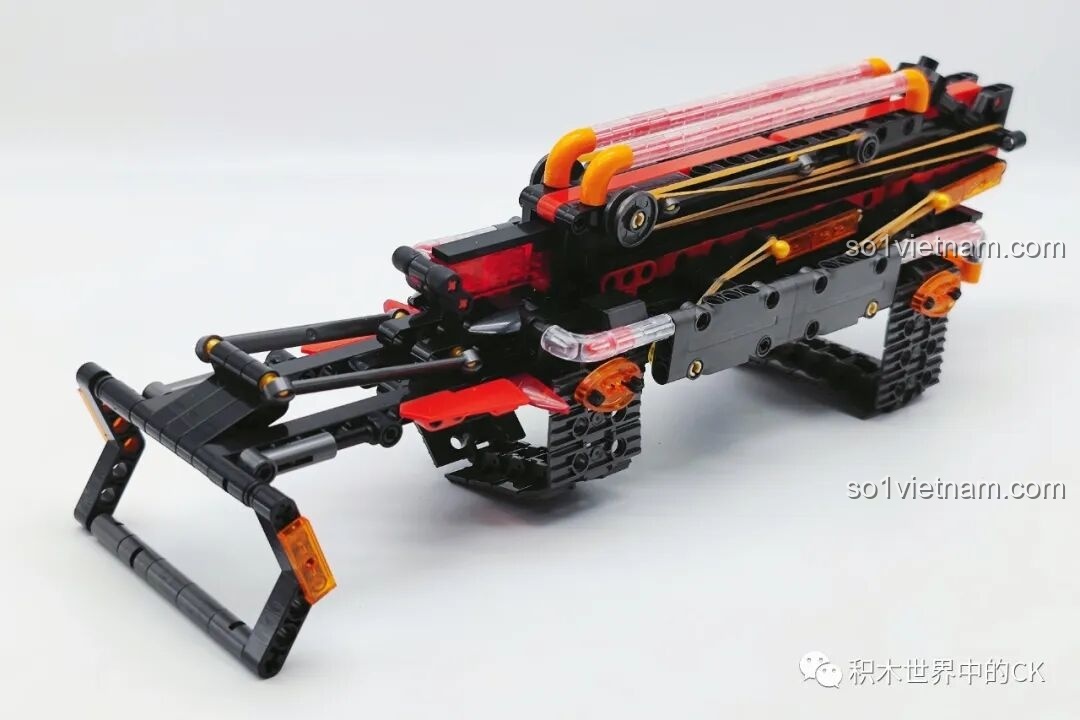 Phần thân chính của mô hình vũ khí khoa học viễn tưởng JIESTAR 58005 đã được lắp ráp gần hoàn chỉnh.