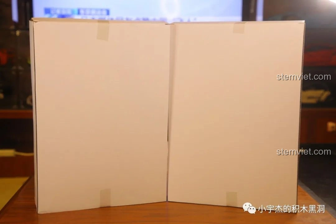 Hộp bên trong của bộ lắp ráp TEC Creators 80009 được chia thành hai ngăn riêng biệt.