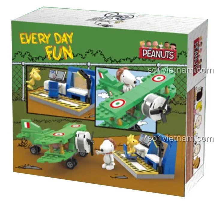Hộp bộ đồ chơi lắp ghép Snoopy LiNoos LN8064