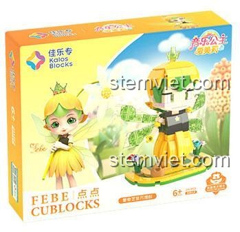 Mô hình đồ chơi mô hình Kalos Blocks Công Chúa Âm Nhạc Febe 30014 sau khi lắp ráp, món quà giá rẻ cho bé gái 6 tuổi.