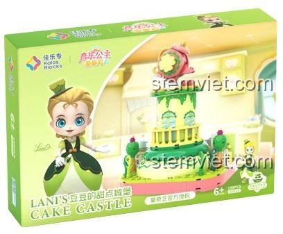 Hộp đồ chơi mô hình Lâu Đài Bánh Kẹo 30015 của Kalos Blocks, món quà sinh nhật ý nghĩa cho con gái.