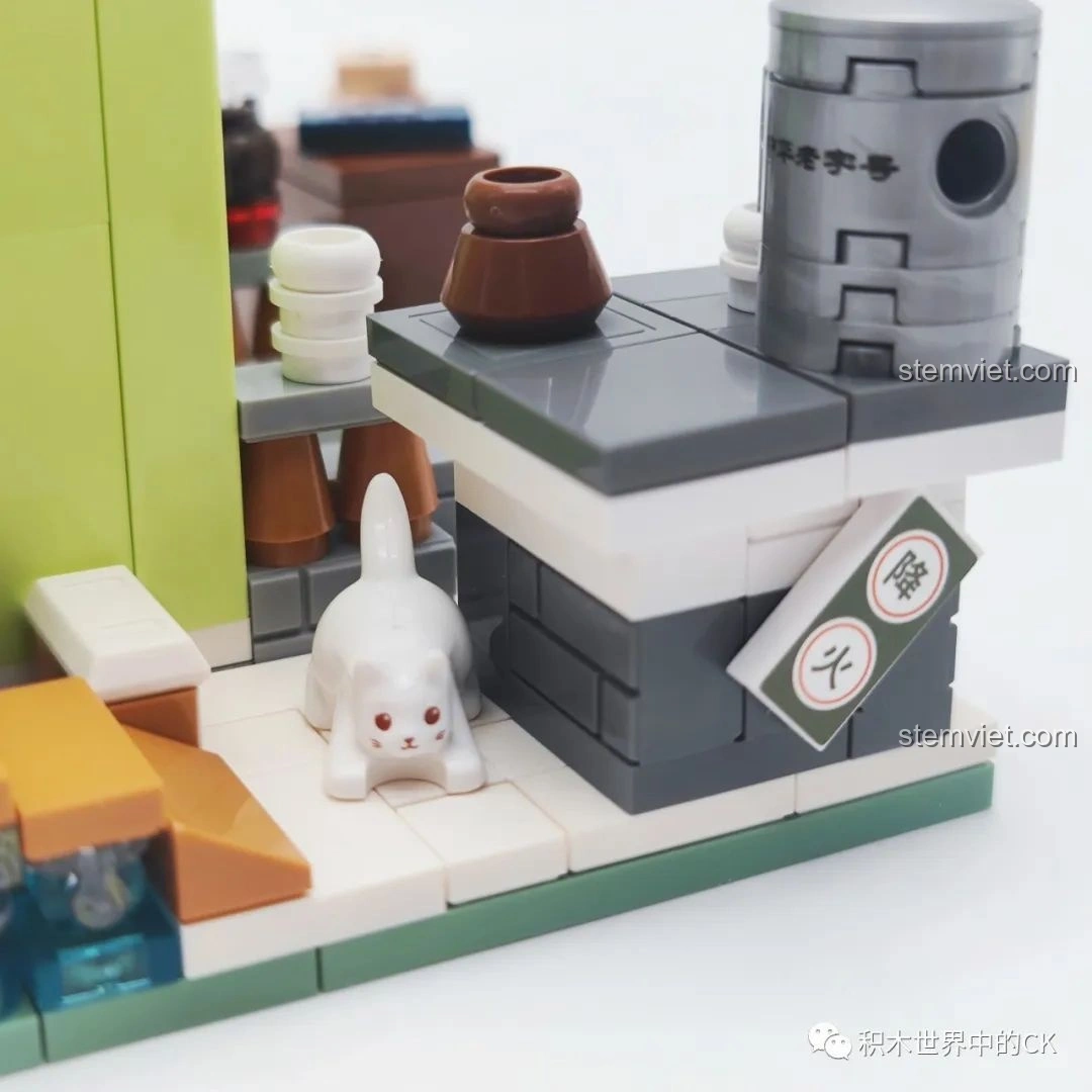 Hộp đồ chơi lắp ráp xe đẩy trà thảo mộc Vương Lão Cát, một sản phẩm khác của Wekki.