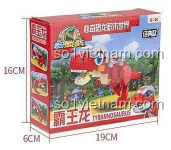 Hộp đựng bộ lắp ghép khủng long bạo chúa EAKI NBXJ1001