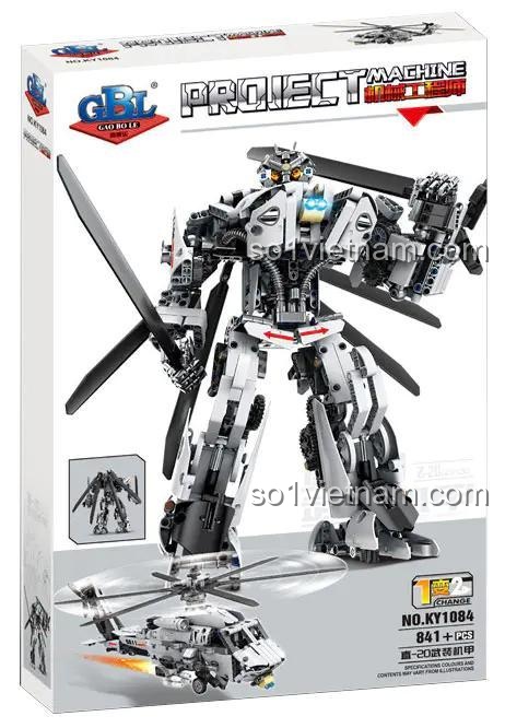 Hộp đựng bộ đồ chơi GBL KY1084 Robot Z-20 Armor