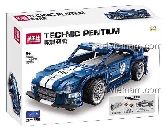 Hộp đựng bộ đồ chơi xe Ford Mustang Shelby Cobra Xingleshi FF10028