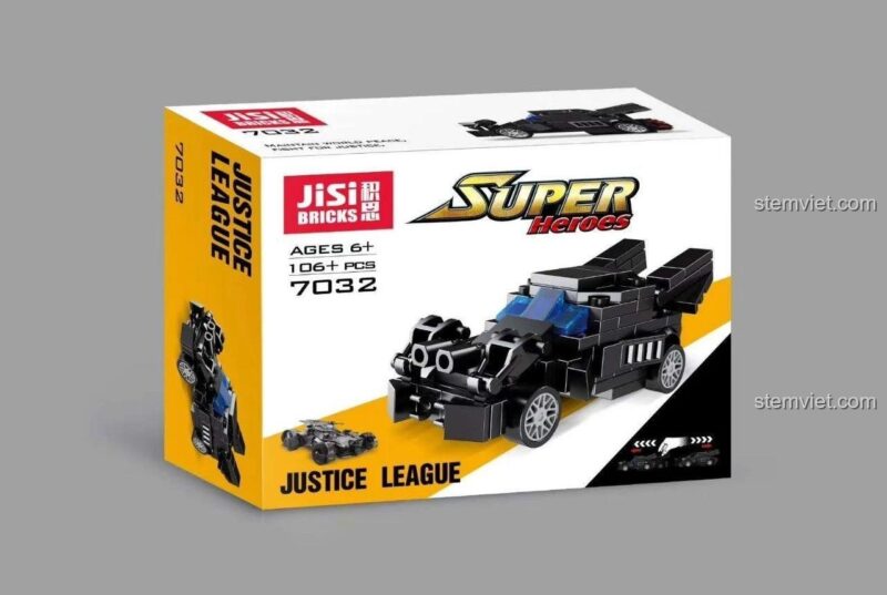 bộ đồ chơi JiSi 7032 Xe Batmobile Đen Con trai 6+ tuổi