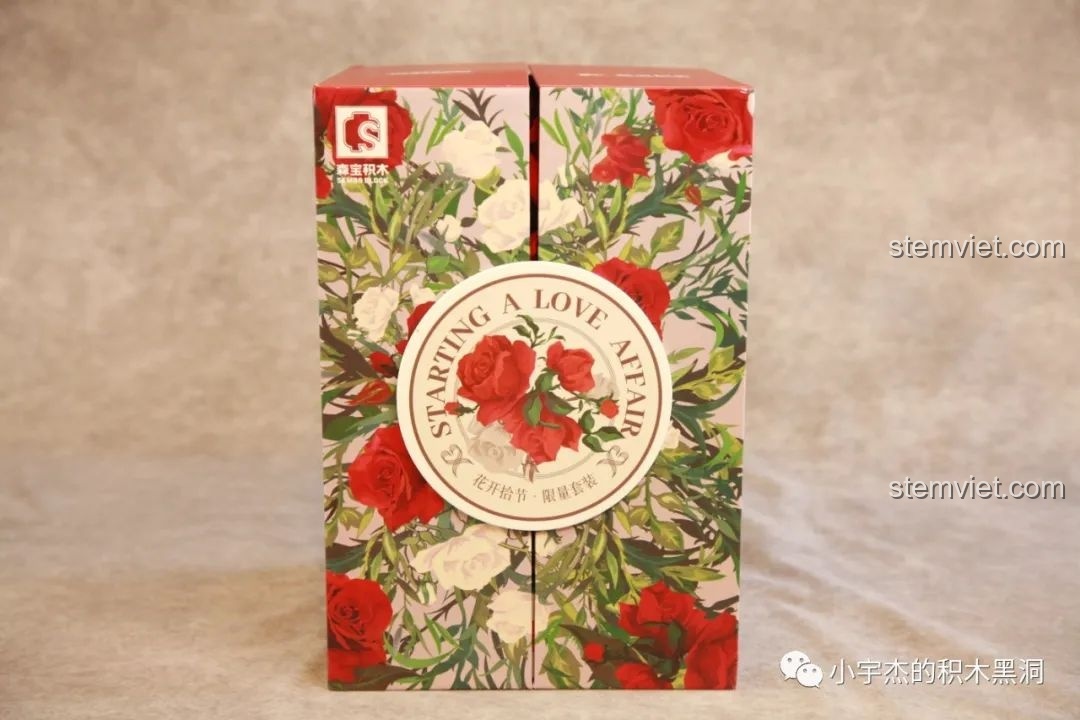 Toàn cảnh hộp quà hoa hồng SEMBO 601268 phiên bản giới hạn 5200 bộ, một món quà tặng bạn gái độc đáo.