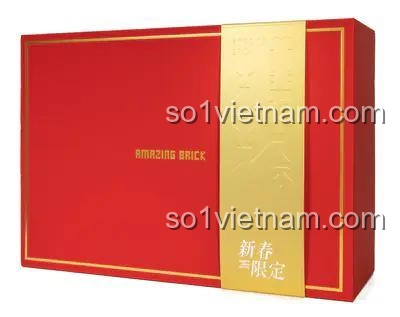 Hộp sản phẩm bộ xếp hình Đèn lồng Trung Hoa 52002 của Amazing Brick, quà tặng ý nghĩa dịp Tết.
