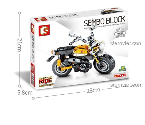 Hộp sản phẩm Mô tô Cổ điển SEMBO BLOCK 70115