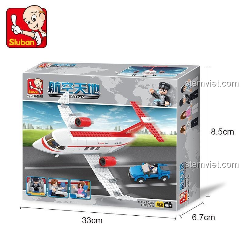 Hộp sản phẩm Máy bay Concept C-Concept Plane Sluban M38-B0365