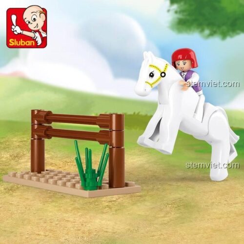 Hộp sản phẩm Sluban M38-B0517 Bộ đồ chơi Ngựa tập cưỡi